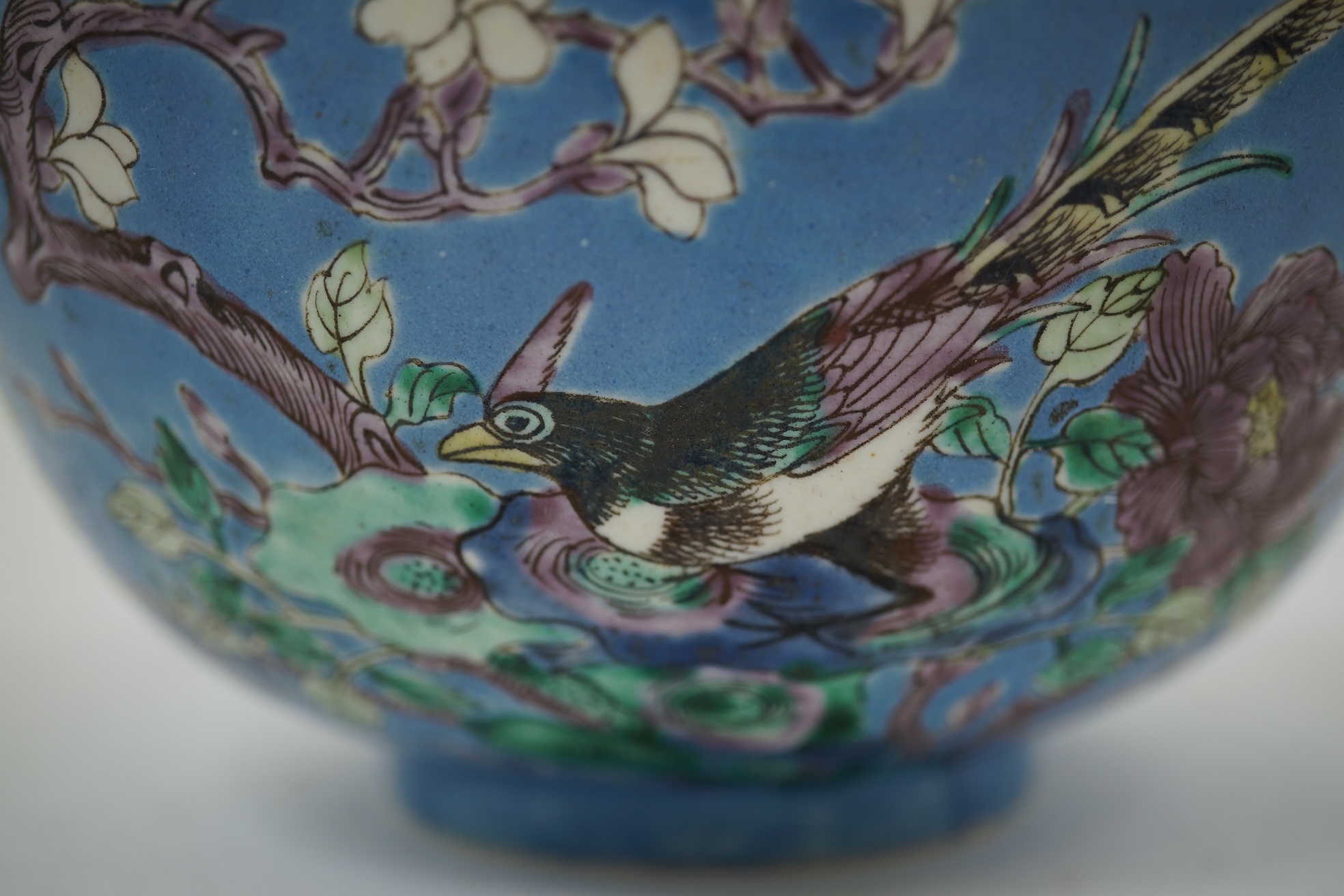 An unusual Chinese famille verte bowl, Guangxu mark, probably Republic Period